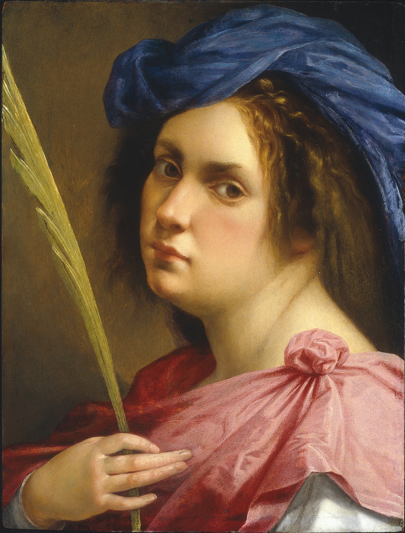 "Self-Portrait as a Female Martyr" oil painting by Artemisia Gentileschi